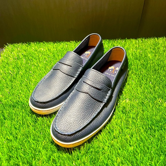 Cole Haan 928 Navy Blueleather Casual 